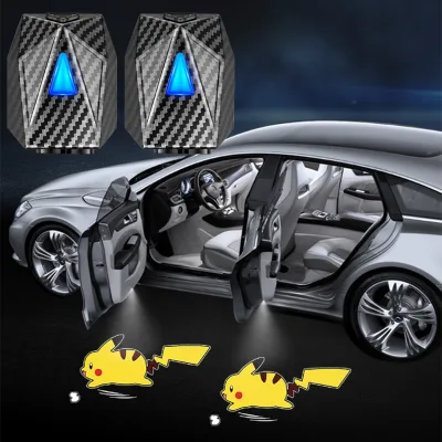 Universal  Car Door Welcome Light USB Charge Led Logo Light Car Door Shadow Projector with Moving Cartoon Images