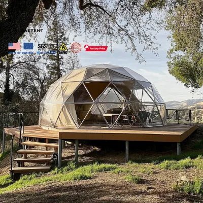 Hot Selling Pvc Transparent Dome Outside Camp Clear Bubble Camping Tent for Greenhouse Garden