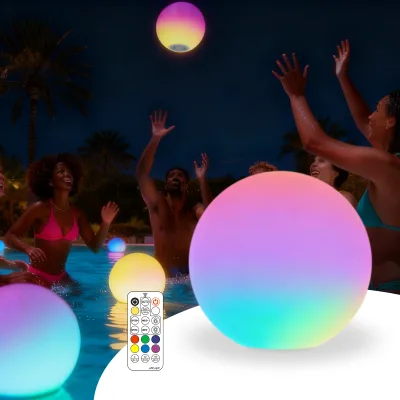 Mini LED Ball Light 8cm Dream Color Multicolor Rechargeable Night Lamp for Bedroom Kids Room Decor