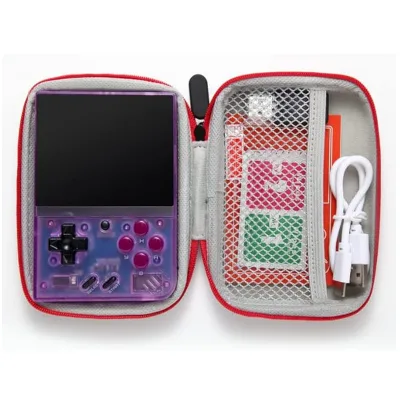 Miyoo Mini Plus Handheld Game Console, 64G TF Card with 7000 Classic Games,Arcade Game Console with 3.5-in Screen,Support WiFi