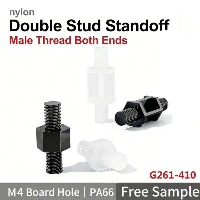 PA66 Nylon White Thread Standoff Spacer Female to Male PCB Standoff Fasteners Plastic White Thread Standoff