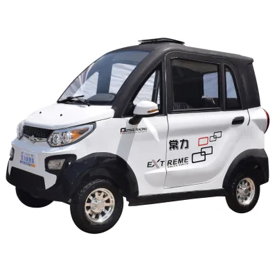 Four Wheels Small Electric Car for Passenger 4 Wheel 3 Seats 2 Doors Electric Passenger Car Model for Taxi