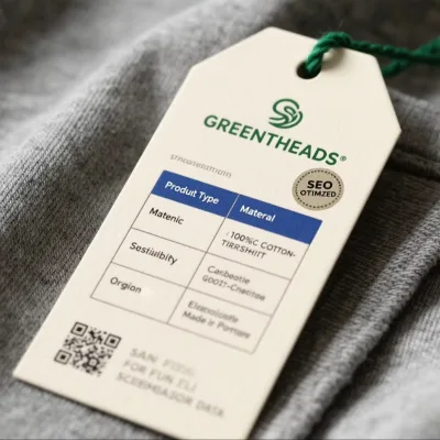 Special Angled - Shape Thick Paper Hang Tag for Clothing - Durable and Eye - Catching Product Label