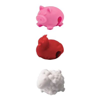 2020 NEW Promotional Gift Silicone Pot Lid Lifts, Farm Animals Spoon Holder