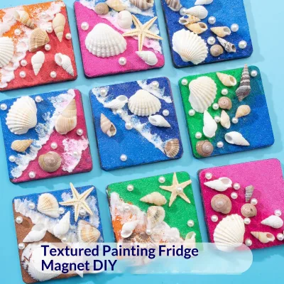 Plastic Refrigerator Sticker Handmade DIY Kit Ages 7-12 Quartz Sand Texture Painting Accessories Cultural Creative Toy China