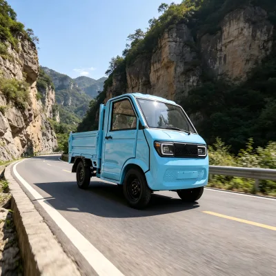 Environment Friendly Electric Pickup Vehicle with Long Endurance Lithium Battery, Meets European Road Legal Driving Requirements