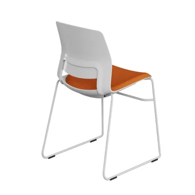 Modern Design Stacked Bow Armrest Leisure Simple Office Chair for Conference Room Training and Negotiation