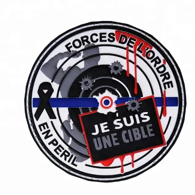 Hook and Loop Custom logo Soft 3D Pvc Patch for Rubber Patches
