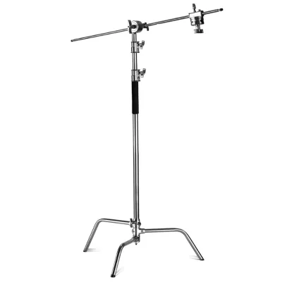 Portable Travel Studio Adjustable C Stand Tripod for Flashes Photographic Lighting