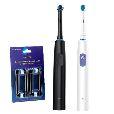 Smart Rechargeable Round Head Rotary Tooth Brush Electric Rotating Toothbrush