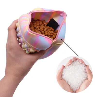 Outdoor Feed Storage Pouch Dogs Food Grade Silicone Higher Fun Dog Treat Training Pouch