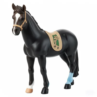Wholesale Custom Plastic Horse Figurines Realistic Farm Animal Model Toys Cake Decoration Kids Educational Gift