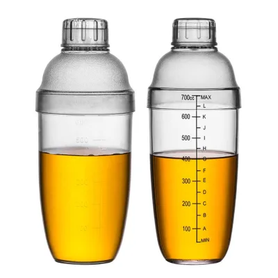 Acrylic Plastic Cocktail Mixer Shaker with Measurement