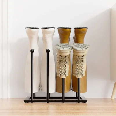 Free Standing Shoe Racks - Indoor Boots Drying Rack - Metal Boot Rack, Shoe Organizer for Dorm Room, Closet, Bedroom