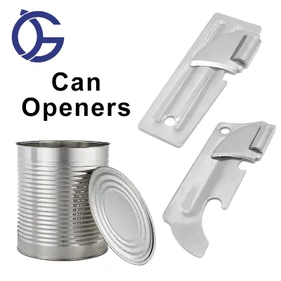 Original Swedish Stainless Steel Easy Camping Tin Can Opener Key Chain Mini Portable Manual Can Opener