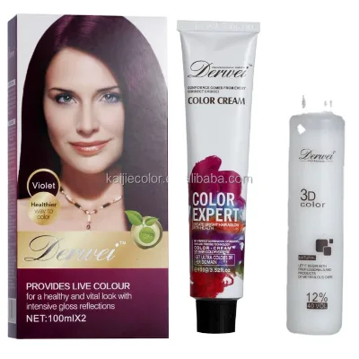 OEM/ODM Private Label Herbal Natural Formula Hair Color Dye for Salon Use