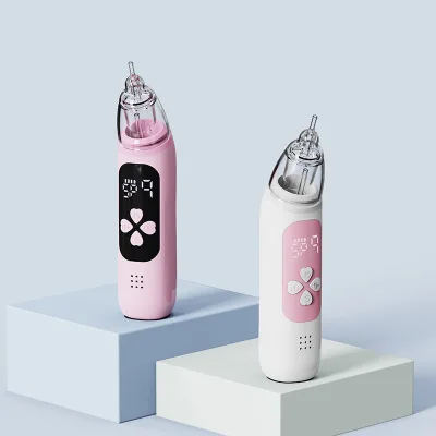 New Design Electric Baby Nasal Aspirator Anti-Reflux Design Low Noise Soothing Music Light Adjustable Suction Snot Sucker