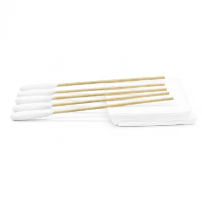 5 Pcs Cotton Swabs 5 Pcs Cotton Pads Set Individually Wrapped Wooden Stick Hygienic Kit for Travel