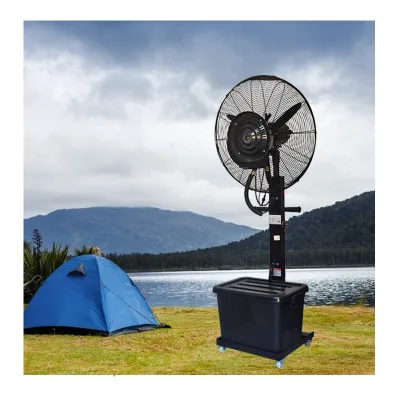 Commercial Industrial Spray Fan Three Wind Speed Quick Cooling Atomizing Fan Warehouse Farm Use