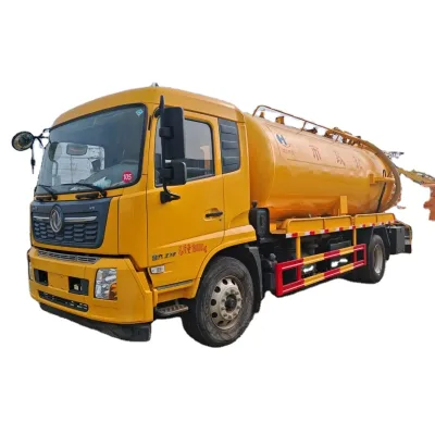 Dongfeng Tianjin 15 Square Sewage Suction Truck Integrated Sewer Dredging and Cleaning Functions
