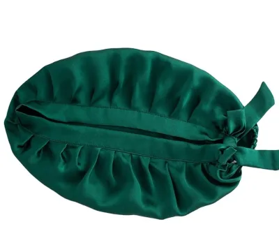 Bulk Wholesale Silky Satin Hair Bonnet with Long Tie Double Layer Sleep Cap for Curly and Natural Hair Bulk Wholesale