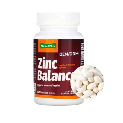 Hot Selling Private Label OEM Zinc Picolinate Capsules Zinc Balance Capsules Immune Booster Daily Zinc Supplement