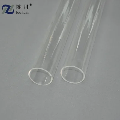 Heat resistant clear quartz glass tube heater