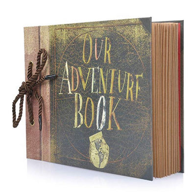 Photo Album Scrapbook, DIY Handmade Album Scrapbook Movie up Travel Scrapbook for Anniversary
