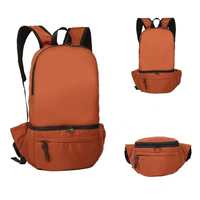 25L Multi-Purpose Packable Backpack Lightweight Vintage Style Small Mountain Biking Daypack Unisex Zipper Closure Soft Polyester