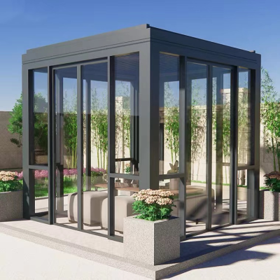 2023 Sliding Window Pavilion Aluminum Alloy Automatic Shutter Pavilion
