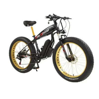 26-Inch Electric Unisex Fatbike Double Disc Brake 250W-3000W Motors 21-Speed Aluminum Alloy Fork 21-Speed Electric Cycle Fat