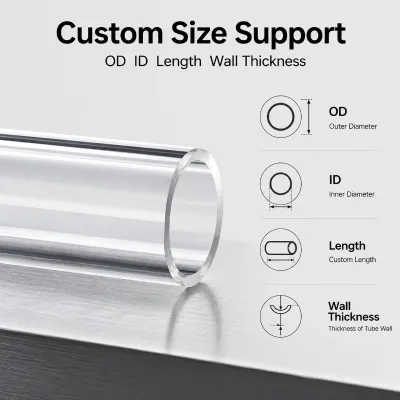 Thin Wall Borosilicate Glass Pipe Transparent Round Tube for Medical Lab Sample Transfer Collection Use Kit Stock