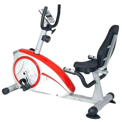 Zoshine Ergonomic Padded Seat Upright Stationary Bike, Home Indoor Magnetic Resistance Exercise Bicycle for Full Body Workout