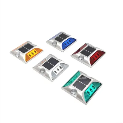 Safety Solar Powered Double Sided Reflective Road Stud with LED IP68 Waterproof >800M Visibility