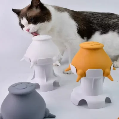 Wholesale Puppy Dog cat Silicone Collagsible Slow Feed Bowl Anti Choke Pet Feeder Breastfeeder