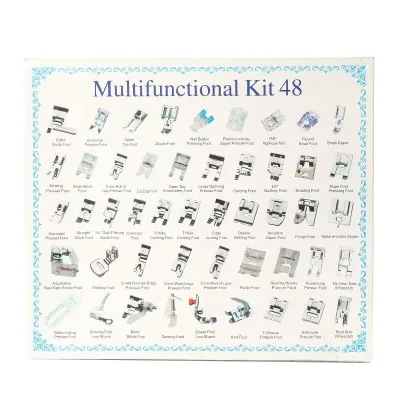 48-Piece Set Presser Foot for Home Sewing Machines Multifunction Sewing Machine Presser Foot Accessories