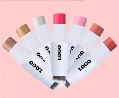 Makeup Double-ended Highlighter Cosmetic Blush Stick Matte Single-color Blush Stick Private Label Blusher for Cheeks
