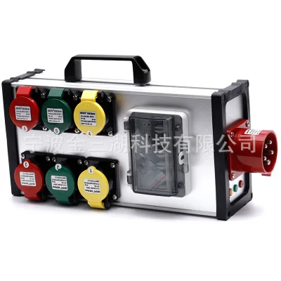 6-way 32A to 6x16A Portable Power Supply & Distribution Box for Stage Performance Lighting and LED Large Screen
