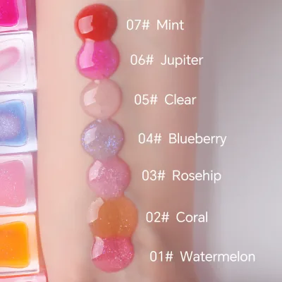 ODM&OEM Custom Logo Wholesale Private Label Fruity Gloss Lip Oil Moisturizing Fruit Color Change Plump Lip Oil