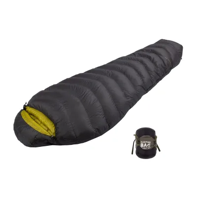E-RIKE High Quality Straight Line Quilting Cozy Fluffy Human Shape Lightweight Camping 4 Season Sleeping Bag for Outdoor