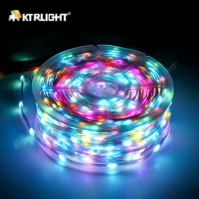KTRLIGHT Pvc Three-Line DC12V Dot Control Long Led String Light With Intelligent App Control Party Holiday Atmosphere Light