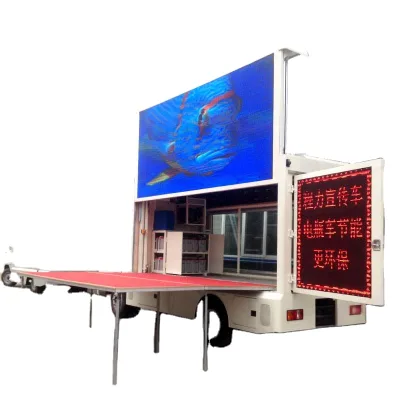 4x2 High Definition 3 Side Led Screen Truck Mobile Advertising Truck Movable Stage Performing Vehicle