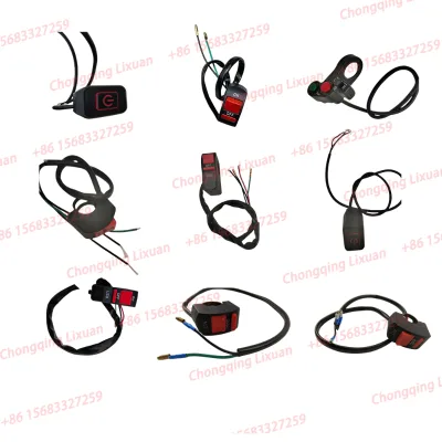 High Quality Motorcycle Parts Waterproof Universal 12V Handlebar Switch Three Wire Motorcycle on Off Switch