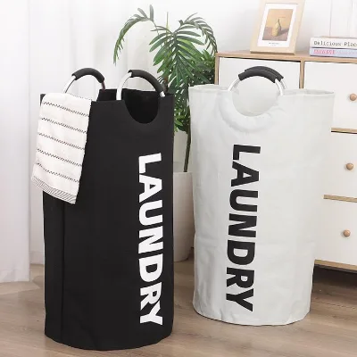 90L Large Laundry Basket Freestanding Waterproof Collapsible Folding Tall Clothes Hamper for Dorm Home Laundry Hamper