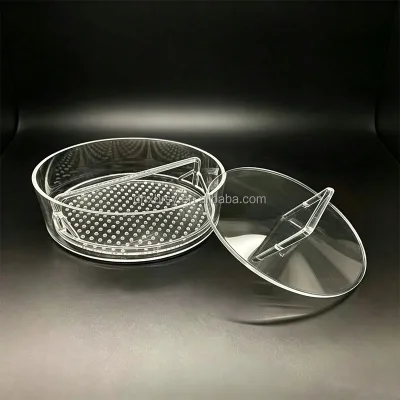 Purity Fused Quartz Glass Wafer Carrier Corrosion Resistant High Temperature Resistant SiO2 99.99% Silica Content Cleaning Boat