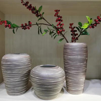Chinese High Temperature Large Ceramic Flower Floor Vase Color Glazed Big Tall Vase Wedding Centerpiece Stands