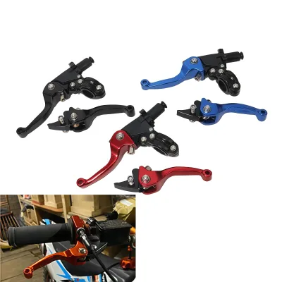 SNOR Custom logo CNC Aluminum Alloy Handlebar Control Levers Motorcycle Floding Brake Levers Clutch Lever Set for ASV
