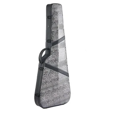 Gun Shape Fiber Glass Case Musical Instrument Bags & Cases Hard Shell Pu Leather Classic Guitar Case Backpack Wholesale