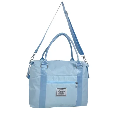 Large Capacity Eco Friendly Weekend Travel Duffle Bag Folding Travel Bags Sports Gym Bags With Custom Print Logo