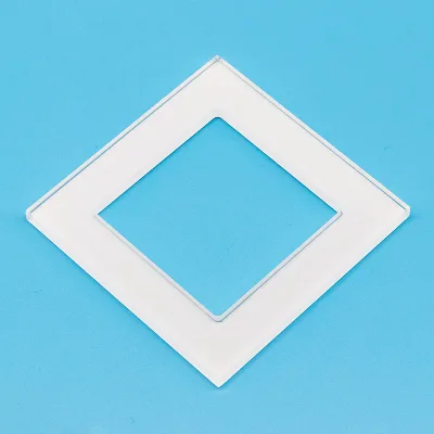 High Quality Custom Tempered Glass Panel Direct Factory Price for Socket Square Hole Glass Frame Flat Pattern Decoration
